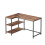 VASAGLE (Rustic Brown) Corner Computer Desk with Adjustable Storage Shelves, L Shaped Gaming Table for Office 1