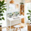 VASAGLE (Maple White, Cloud White) Computer Desk, Home Office Desk, for Work Study, for Bedroom Dorm Small Spaces 1