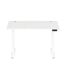 (Cloud White) Height Adjustable Desk, Electric Standing Desk, 4 Memory Heights, Sedentary Reminder, 120 x 60 cm
