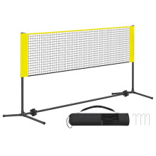 (Black) Badminton Net, Height Adjustable Volleyball Net, Portable Set for Tennis
