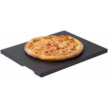 Pedra retangular para pizza, 38 cm x 30 cm, com revestimento cerâmico.