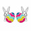 Søde kanin- og gulerodshængende øreringe 1