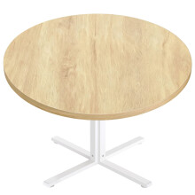 (Golden Oak) Small Round Dining Table for 4 People, for Kitchen, Dining Room, Living Room, Farmhouse