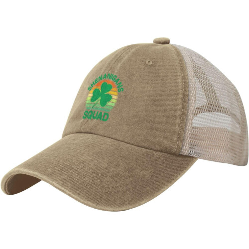 Retro irská baseballová čepice Distressed Trucker, černá