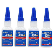 4 Pack Locttlf 406 Instant Adhesive Super Glue 20 Gram Tubes for Plastic Rubber and Various Materials Henkel