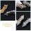 Conjunto de 2 presilhas de cabelo com strass para mulheres e meninas. 5