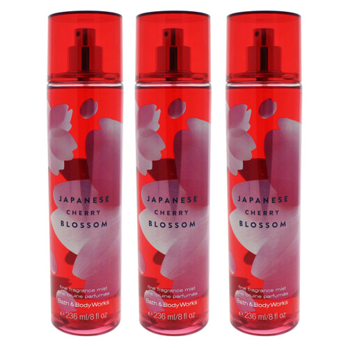 Bath & Body Works Cherry Blossom Mist Pack 3 x 8 oz