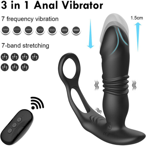 3-in-1 Rechargeable Personal Massager with Remote Control & Multi-Mode Relaxation Functions 2