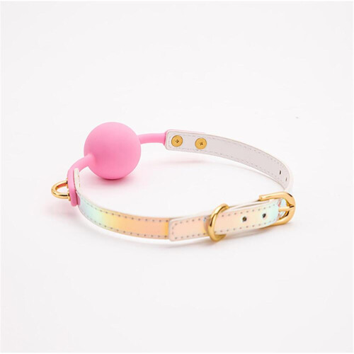 Adjustable Silicone Mouth Ball Accessory with Reflective Strap Design 1