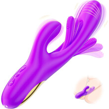 3-in-1-Personalmassagegerät mit 14 Vibrationsmodi und sanften Pulsationsfunktionen
