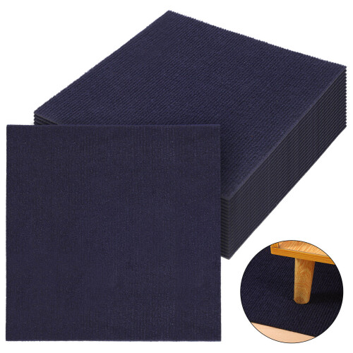 100Stk Dunkelblaue Klebeteppiche Polyester Schlafzimmer Wohnbereich