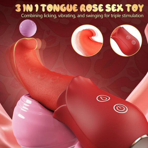 Προσωπικό μασάζ πολλαπλών λειτουργιών Rose Style με λειτουργίες απαλής αφής, 1