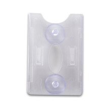 Card Size Stand With Powerful Suction Base-Transparent