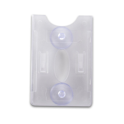 Card Size Stand With Powerful Suction Base-Transparent