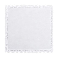 Women's Wedding Handkerchief White Cotton Handkerchiefs Ladies