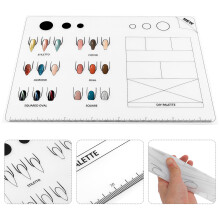 Tapis Silicone Réutilisable Pour Entraînement Nail Art