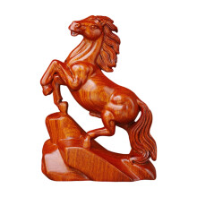 Lucky Wealth Pferdestatuen, Skulpturen,-Palisander Höhe 8cm