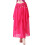 Stretchy Comfortable Belly Dance Costume Flared Edge-rose red 1