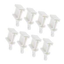 8Pcs Universal Plastic Curtain Rod Stoppers Curtain Track