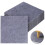 50Pcs Polyester Self Adhesive Carpet Tiles for Home Light Grey Design 1