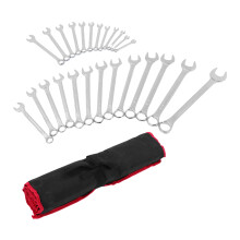 1Set Durable Silver Double-Ended Wrench Set for Home Mechanic Repair