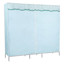 1Set Dustproof Fabric Wardrobe Closet Portable Closet Organizer Green