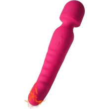 Masajeador personal con calefacción y 10 modos de vibración para relajación y uso en pareja.