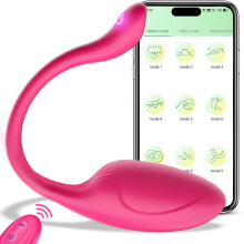 Masajeador personal portátil controlado por aplicación, control remoto Bluetooth, diseño silencioso e impermeable.