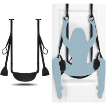Correas de soporte ajustables para columpio con montaje en puerta para la relajación de parejas.