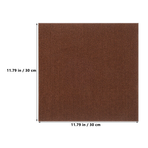 100Stk Braune Selbstklebende Teppichfliesen Polyester Für 1