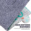50Pcs Polyester Self Adhesive Carpet Tiles for Home Light Grey Design 6