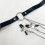 Ρυθμιζόμενο κολιέ choker από δέρμα PU με διακοσμητική αλυσίδα σώματος 2