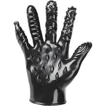 Soft Rubber Massage Gloves with Textured Finger Design for Relaxation Use
