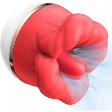 Rose Style 2-in-1 Personal Massager with 8 Pulse Modes, Waterproof Rechargeable Design