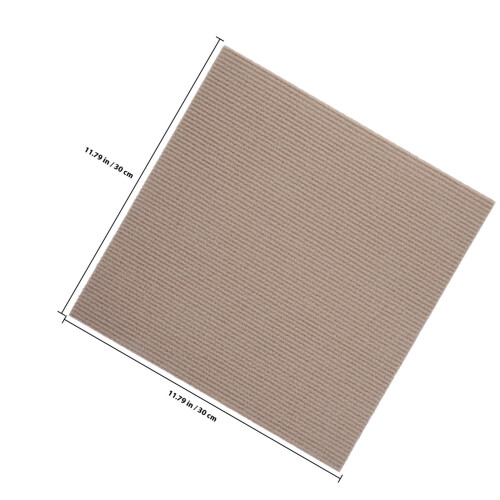 Carpet Flooring Polyester Khaki 10pcs 1