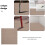 Carpet Flooring Polyester Khaki 10pcs 5
