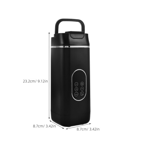 Portable Mini Juice Blender Black Plastic Protein Shake Maker Cup 1