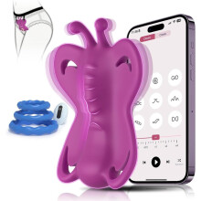Remote Control Wearable Massager with Adjustable Fit, Hands-Free Multi-Speed Vibration