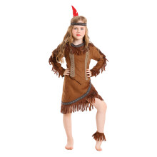 5Pcs Traditional Culture Cosplay Garment Set For-dark brown M