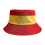 Convertible Soccer Themed Bucket Hat Breathable Polyester-Spain 1