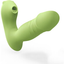 Oplaadbare, stuwende persoonlijke massager voor vrouwen, vibrerende G-spotstimulator met rij- en wrijfbewegingen voor stellen.