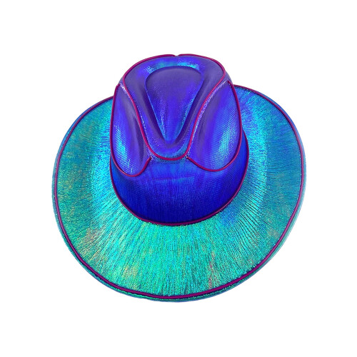 LED Western Cowboyhatt – Trådløs glød, 4 lysmoduser 1
