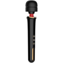 Massageador de silicone recarregável e à prova d'água, dispositivo ergonômico para relaxamento pessoal.