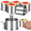 1Set Stainless Steel Ring Mold for Cooking Silver Kitchen Baking Tool 1