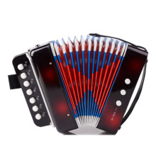 button accordion toy musical instrument educational puzzle black