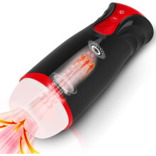 Automatisk silikoneærmemassager, genopladelig suge- og vibrationsenhed