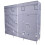 Grey Fabric Wardrobe Closet with Steel Frame for Bedroom Storage 1