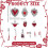 24 rote Emaille-Herzanhänger – Gothic-Anhänger-Set 2