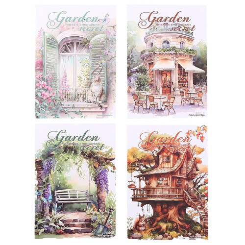 Alideco Vintage Scrapbook Stickers Sæt – 20 Ark 1