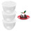 1.2 Litre (SET OF 3) Clear Plastic Steam Pudding Bowls 3